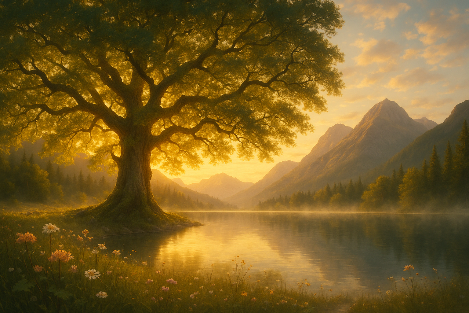 imagen naturaleza que transmite paz, amor, poder y sabiduría